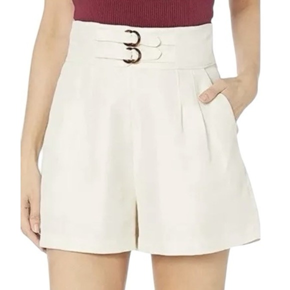 Joie Pants - Joie Brenten High Waist Shorts Women Size 8 Linen Blend‎ Beach Summer Outdoor